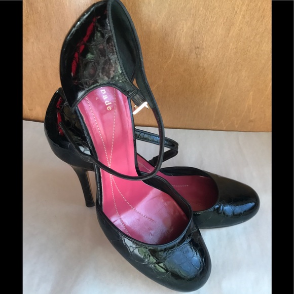kate spade Shoes - Kate Spade Black Patent Heels 10